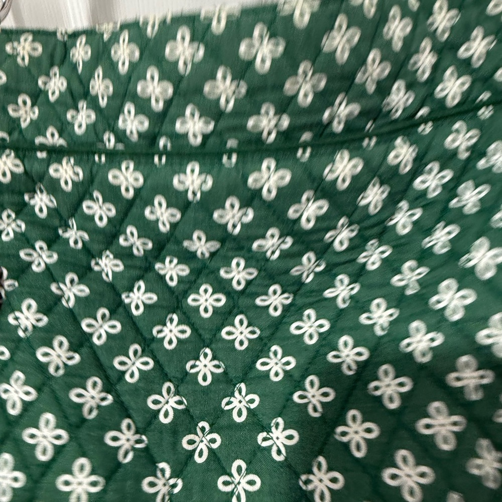 Vera Bradley Michigan state logo Stylish Green Patterned Crossbody Bag - Picture 8 of 10